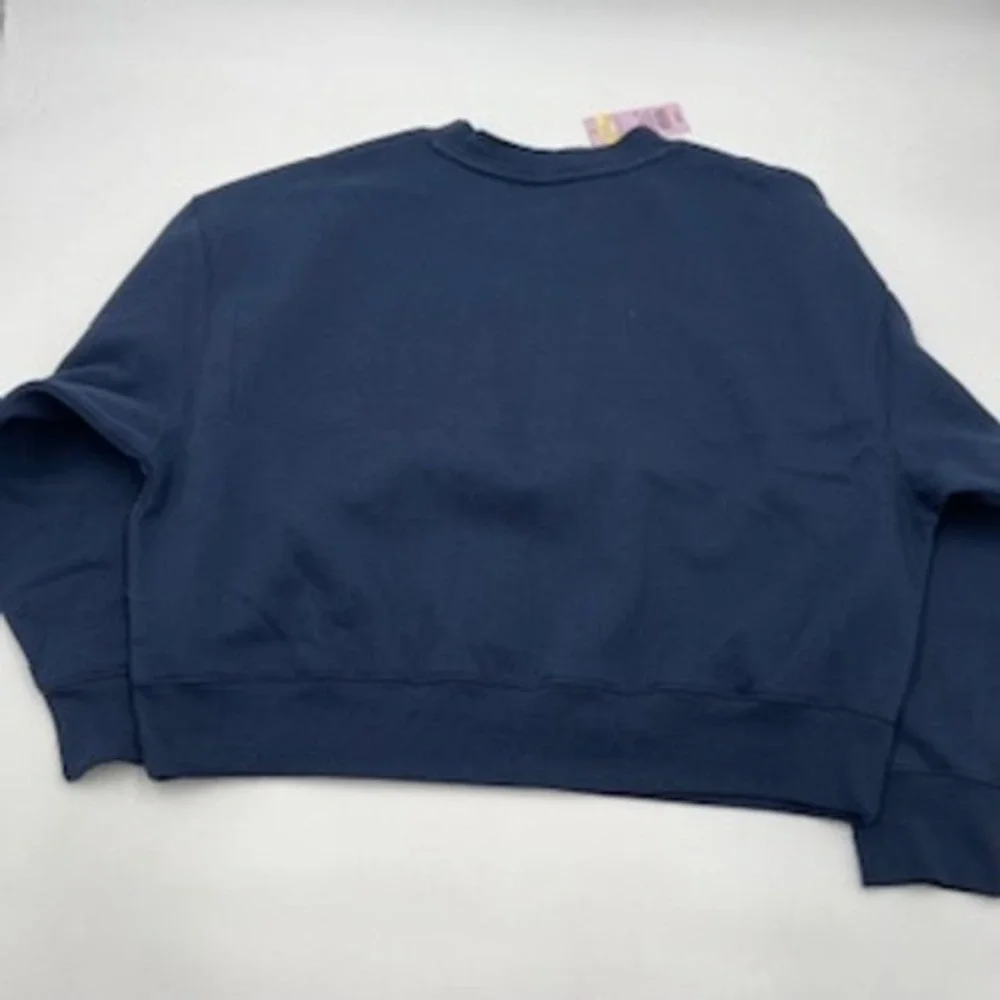 Wild Fable Navy Blue London Graphic Sweatshirt Star Distressed NWT Large - Picture 6 of 6